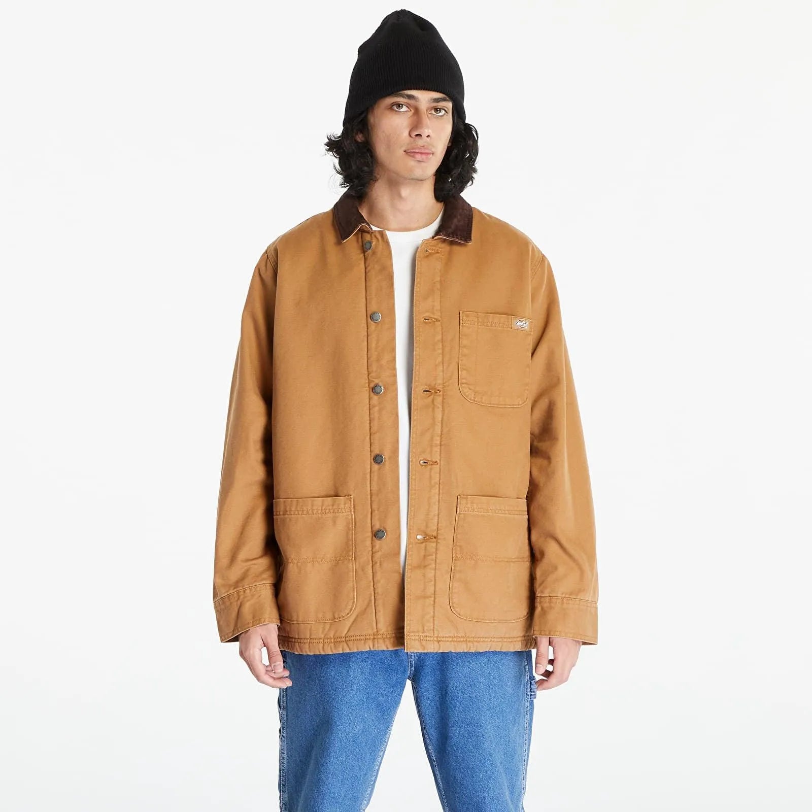 Giacca Dickies Chore Duck High Pile Fleece Line Brown Duck, streetwear,, Dickies, 1, ,