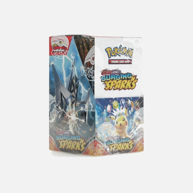 surging sparks booster box 18 pack Pokémon TCG: Scarlet & Violet – (18 Pack) Color:BLUE VOTE YOUR PREFERENCE (video revealing a parade of Greedent