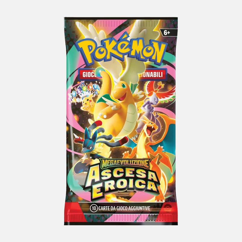 Pokémon Ascesa Eroica Bustina 10 Carte Mega Evoluzione ITA