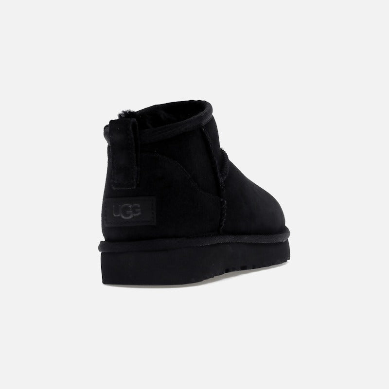 ugg classic ultra mini boot black (women's)