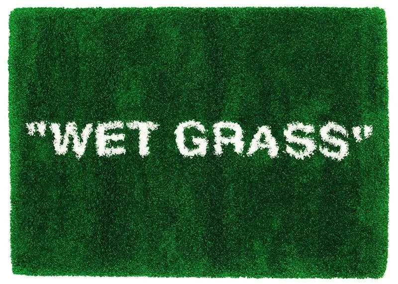Virgil Abloh X Ikea Markerad "Wet Grass" Rug 195x132 Cm Green, collectibles,WET, ikea, 1, ,