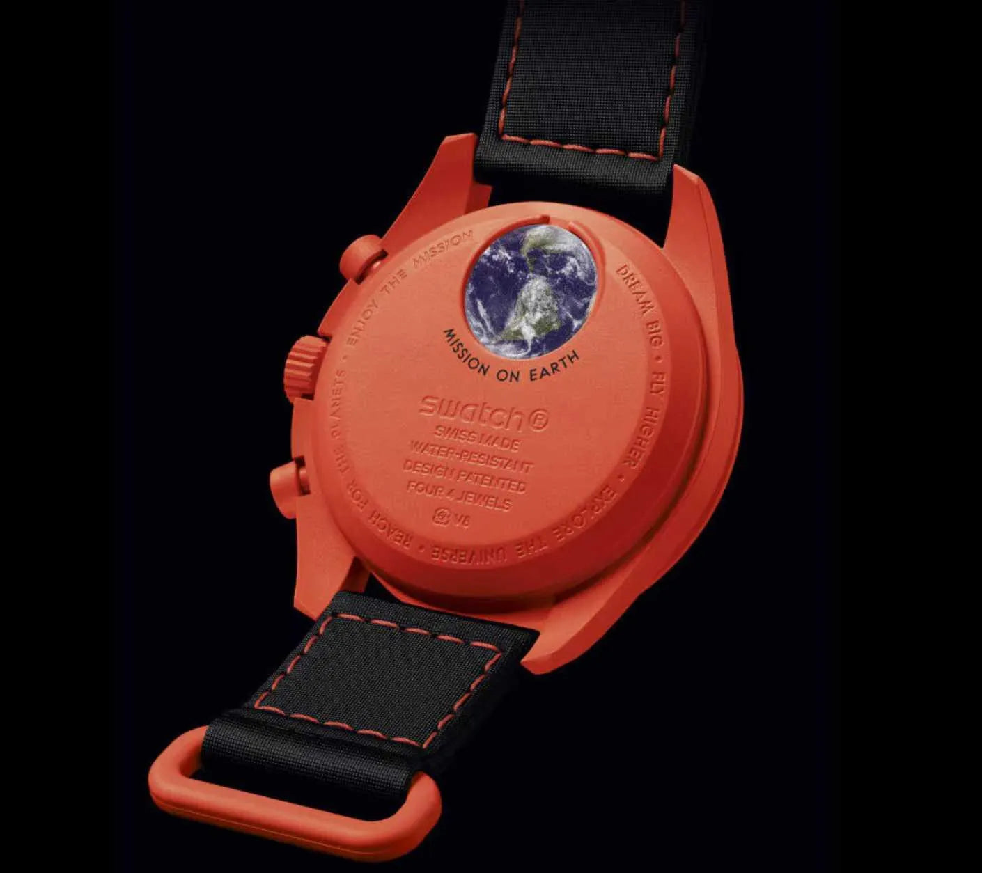 Swatch X Omega Bioceramic Moonswatch Mission On Earth - Lava - Belfagorsneakers