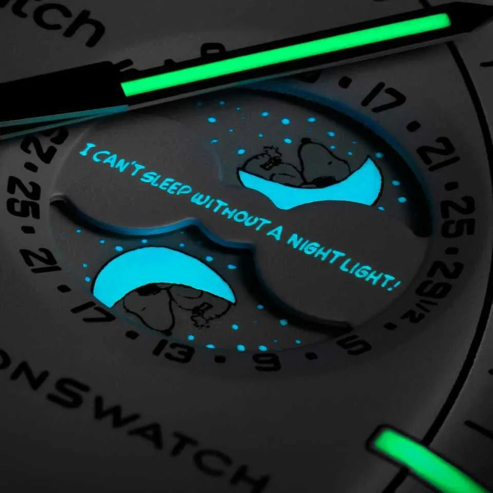 Swatch X Omega Bioceramic Moonswatch Mission To Moonphase Snoopy - Belfagorsneakers
