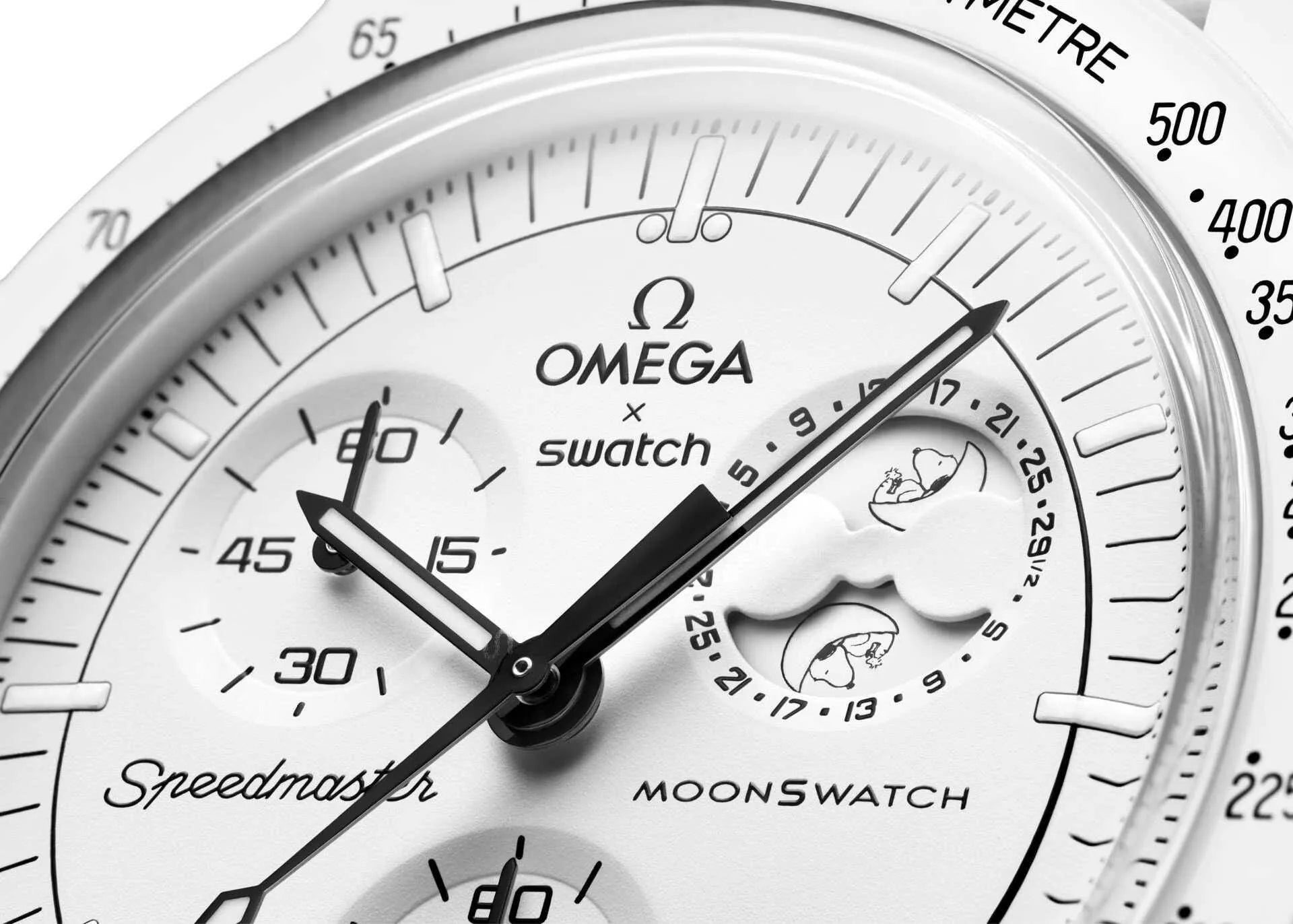 Swatch X Omega Bioceramic Moonswatch Mission To Moonphase Snoopy - Belfagorsneakers