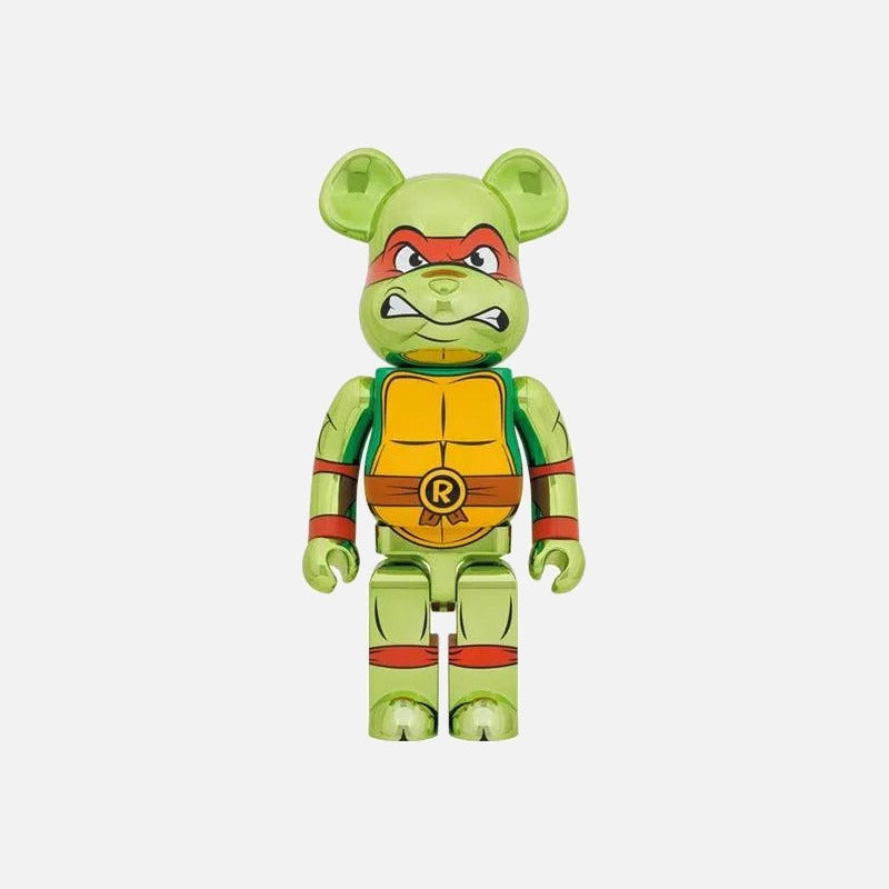 Bearbrick X Teenage Mutant Ninja Turtles Raphael Chrome 1000%