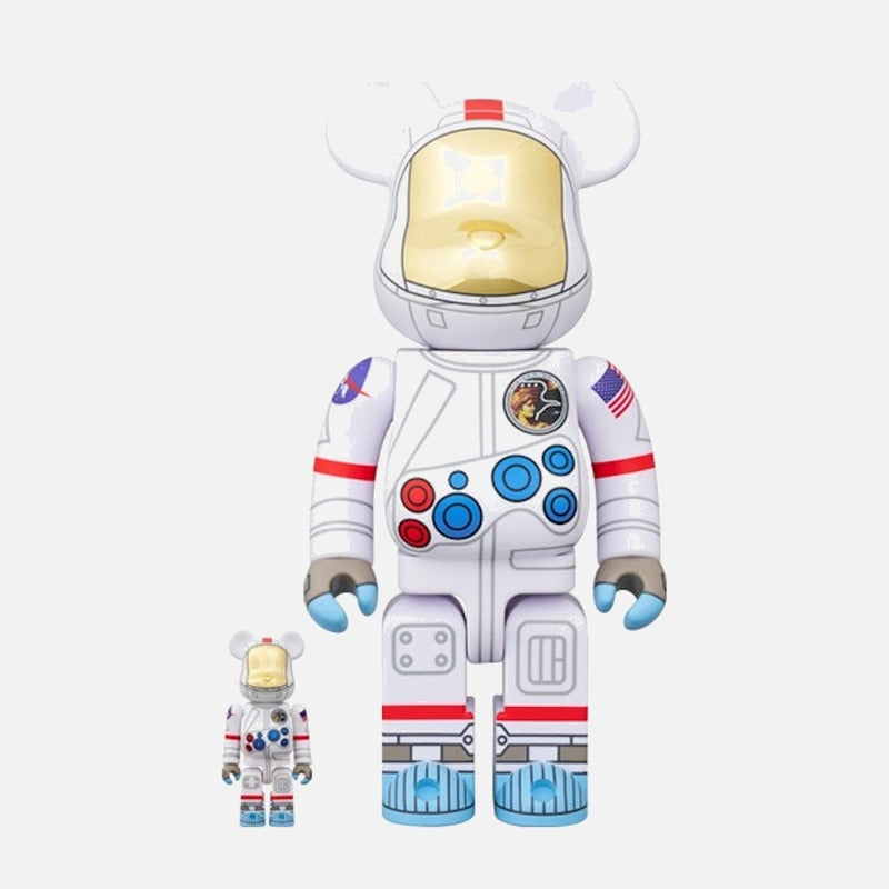 BEARBRICK 100% 400% APOLLO 17 ASTRONAUT
