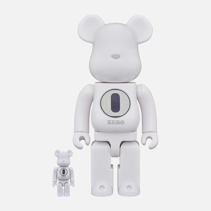BEARBRICK 100% 400% ROBERT INDIANA X FRAGMENT DESIGN WHITE