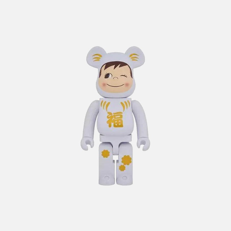BEARBRICK 1000% DARUMA X POKO-CHAN WHITE