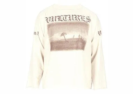 Yeezy Vultures Long T White, streetwear,yeezylongT, Yeezy Merch, 1, ,