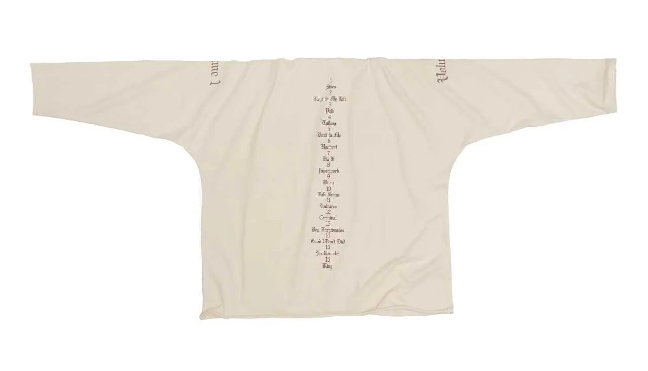 Yeezy Vultures Long T White, streetwear,, Yeezy Merch, 3, ,