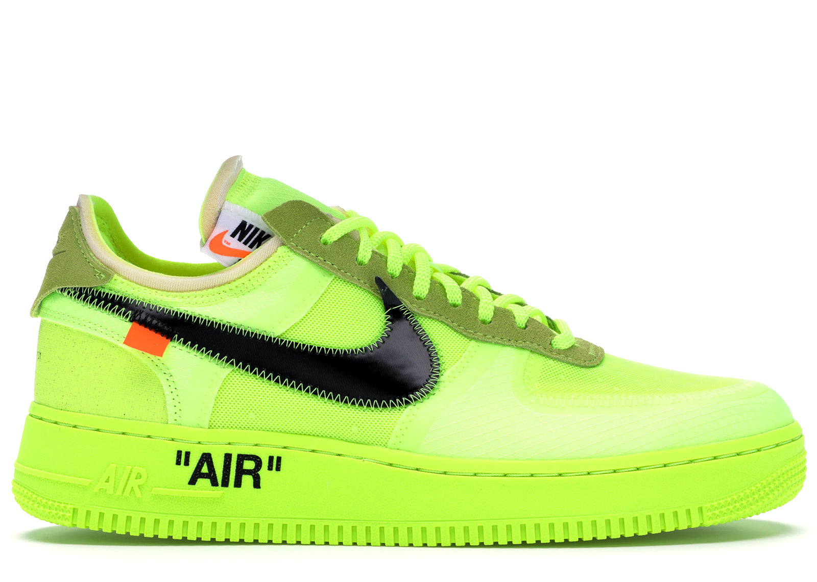 Nike Air Force 1 Off-White Volt, sneakers,AO4606-700, Nike Air Force, 1, 191888845132,