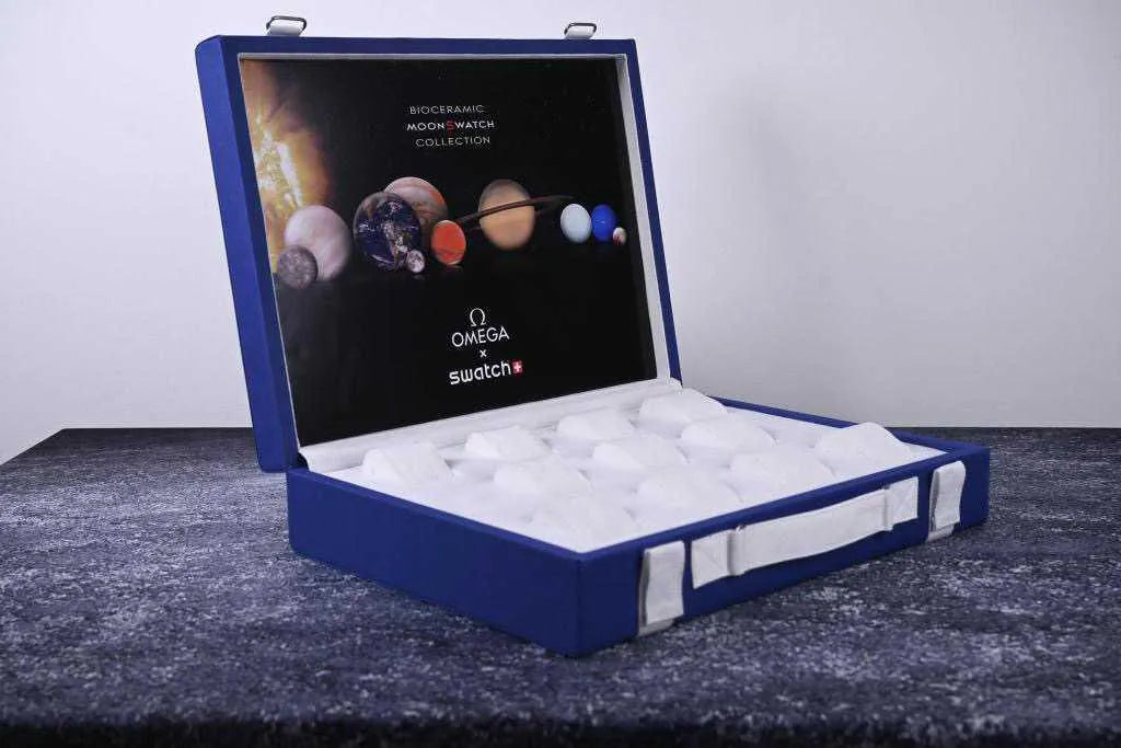 Valigia Porta Orologi Da 11 Custodia Omega x Swatch Speedmaster Moonswatch (NORMAL EDITION) - Belfagorsneakers