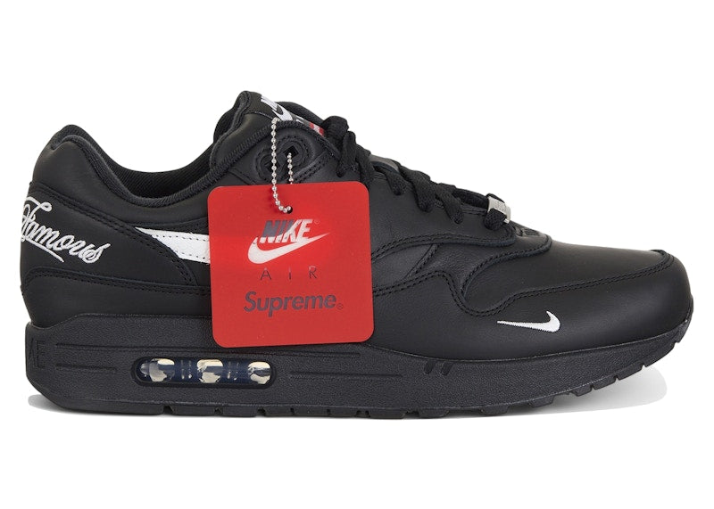 Nike Air Max 1 '87 Sp Supreme Black White, sneakers,HF8813-001, Nike Air Max 1, 1, 197599888710,