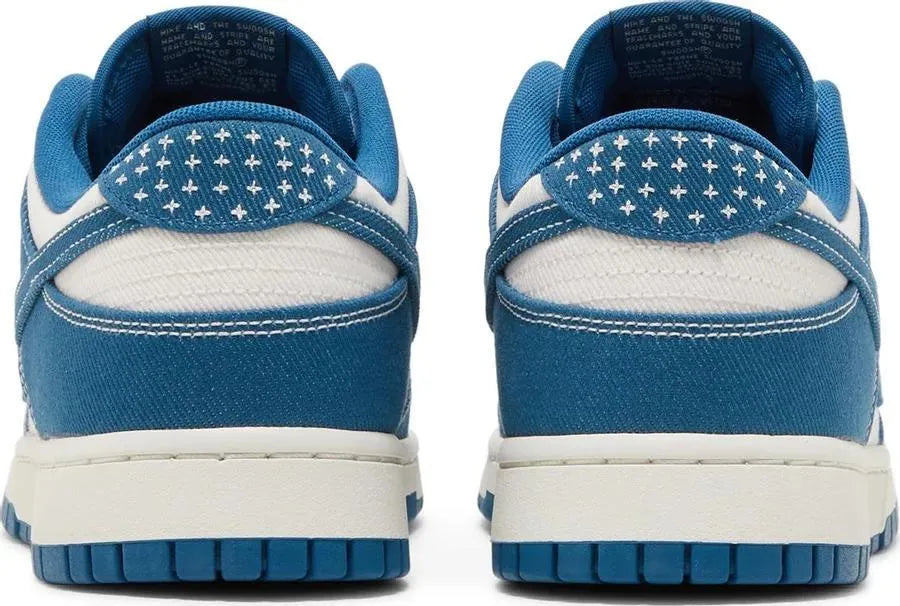 nike dunk low industrial blue sashiko, sneakers,, Nike Dunk Low, 2, ,