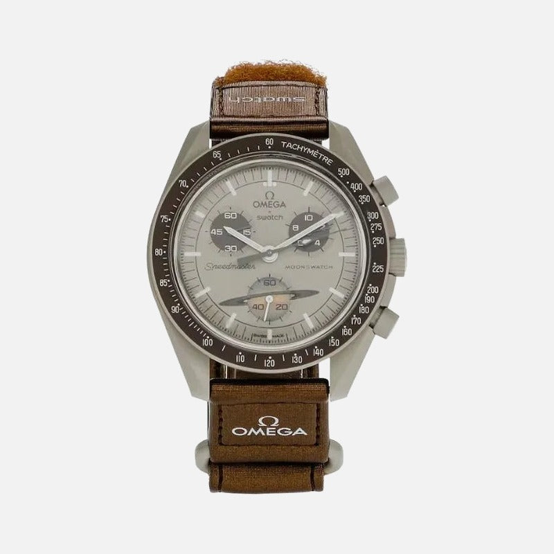 Swatch X Omega bioceramic moonswatch Mission To Saturn SO33T100