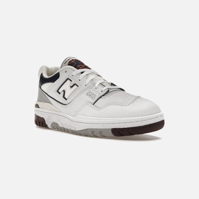 New balance 550 white natural indigo burgundy