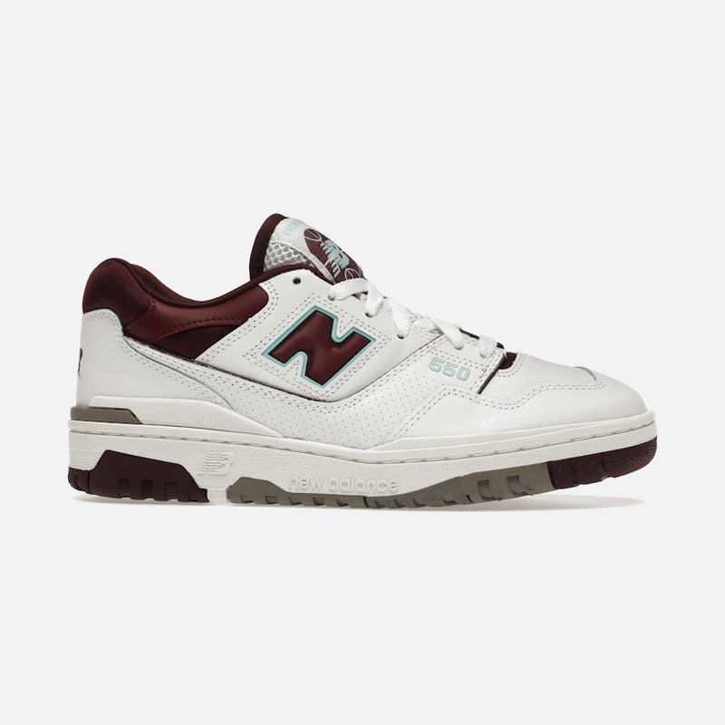 new balance 550 burgundy cyan
