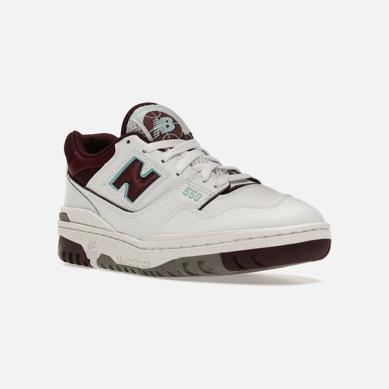new balance 550 burgundy cyan