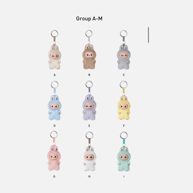 Labubu Pin for Love Series Plush Pendant (A-M) Single Blind Box