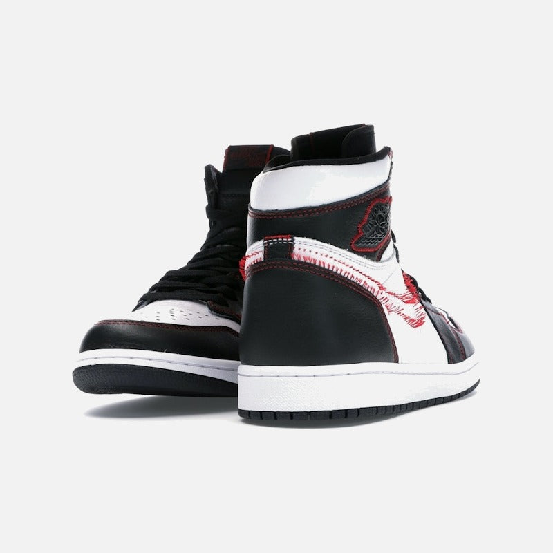 Jordan 1 Retro High Defiant White Black Gym Red