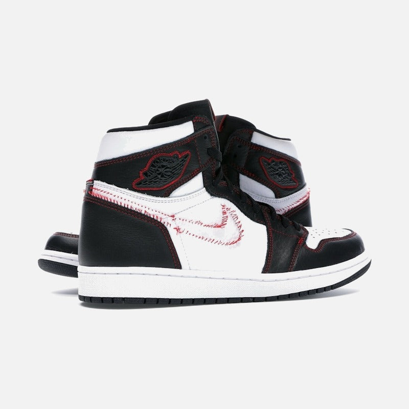 Jordan 1 Retro High Defiant White Black Gym Red