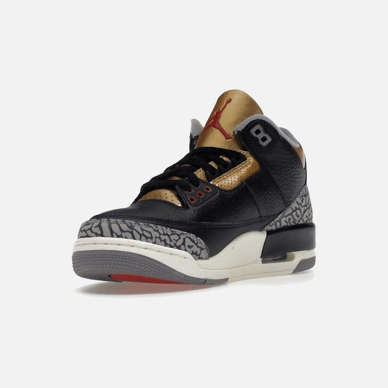 Jordan 3 Retro Black Cement Gold
