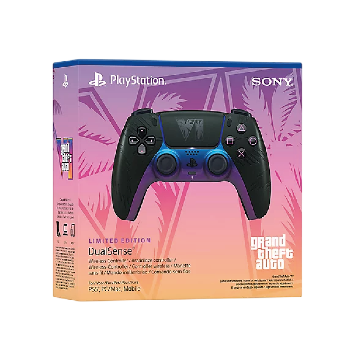 Controller wireless DualSense® PS5 – Grand Theft Auto VI Black