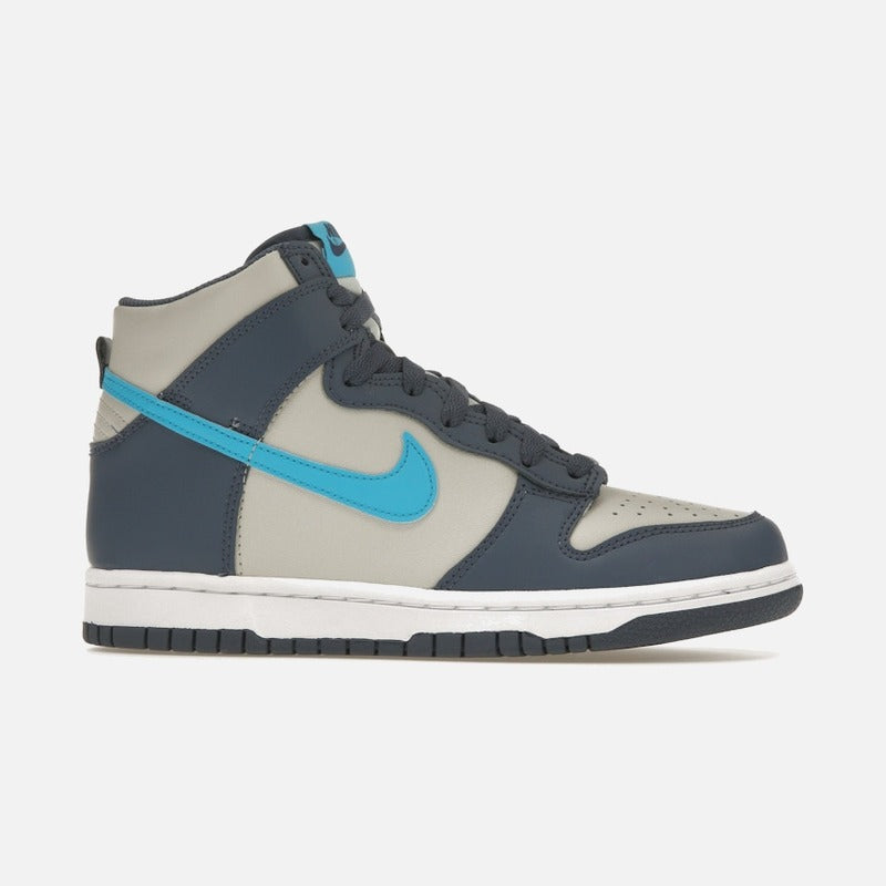 nike dunk high light bone diffused blue (gs)