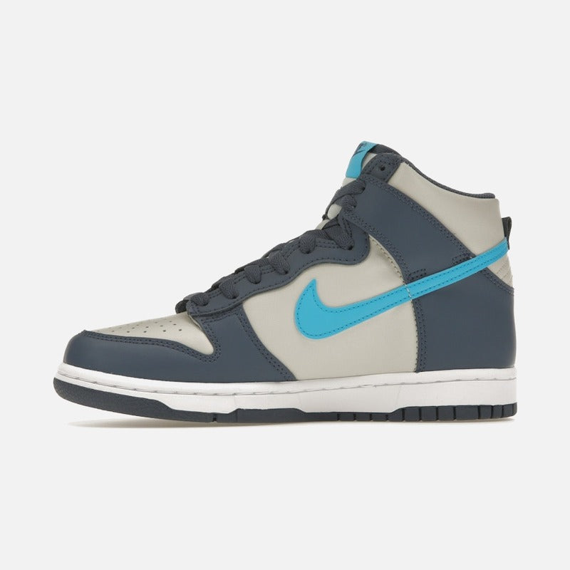 nike dunk high light bone diffused blue (gs)