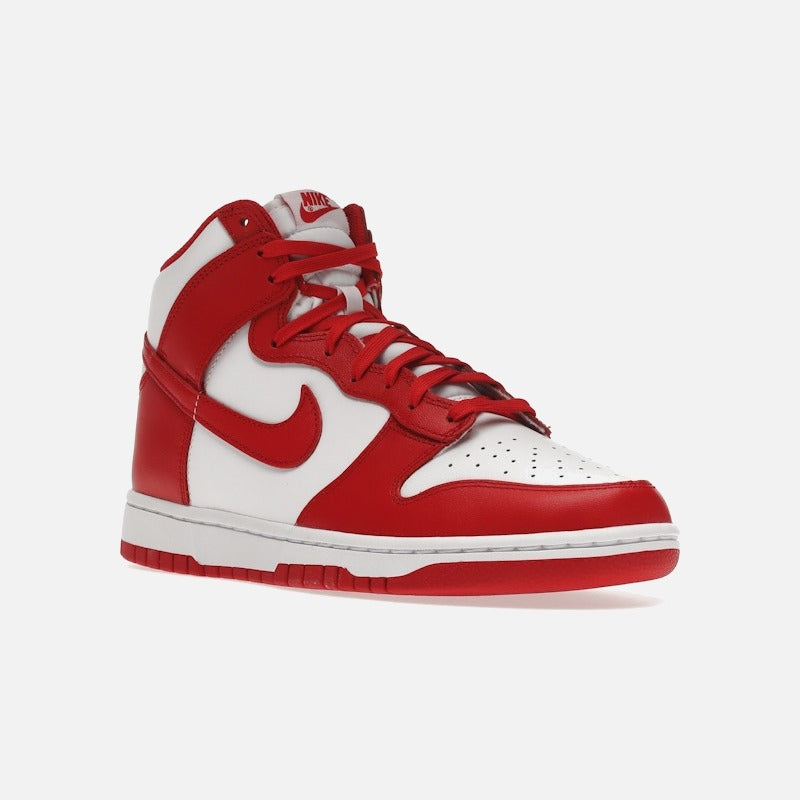 Nike dunk high championship white red