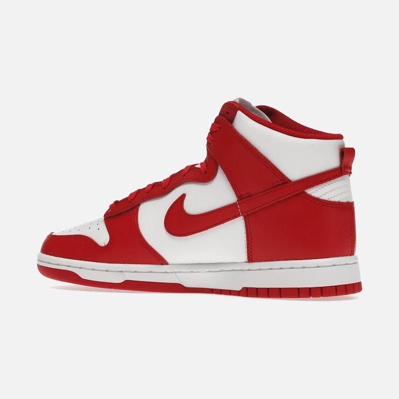 Nike dunk high championship white red