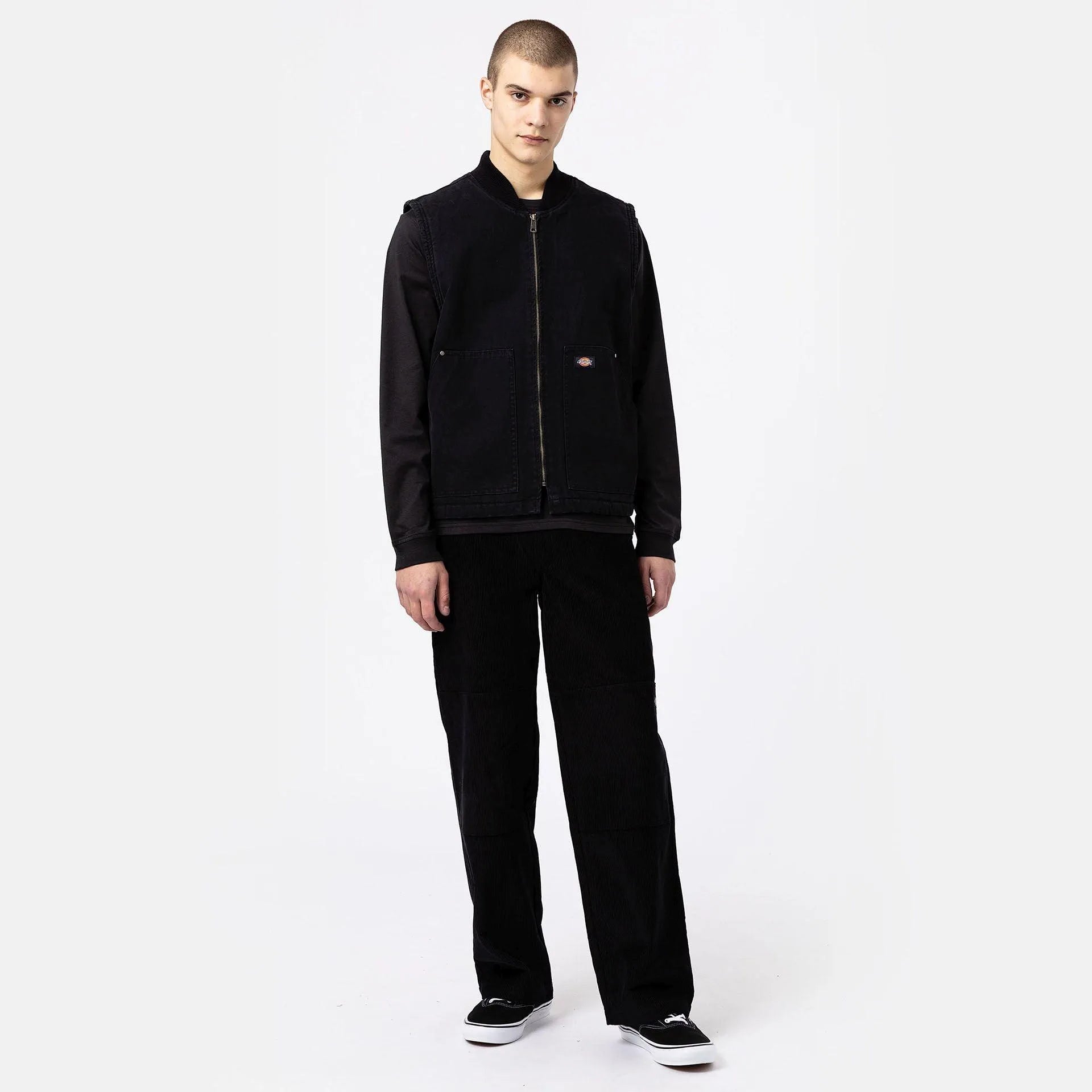 Vest Dickies In Canvas Stone Washed Black, streetwear,DK0A4XFXC401, Dickies, 1, 196249231821,