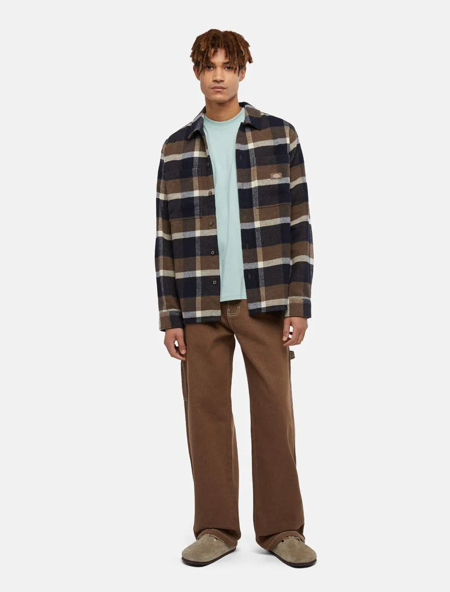Overshirt Dickies Plaid Coaling Ls Mushroom, streetwear,, Dickies, 1, ,