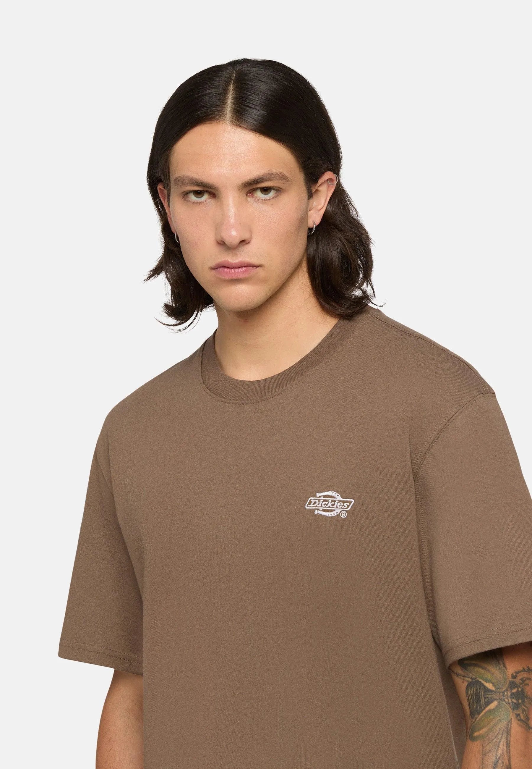 T-Shirt Dickies Summerdale Marrone, streetwear,, Dickies, 2, ,