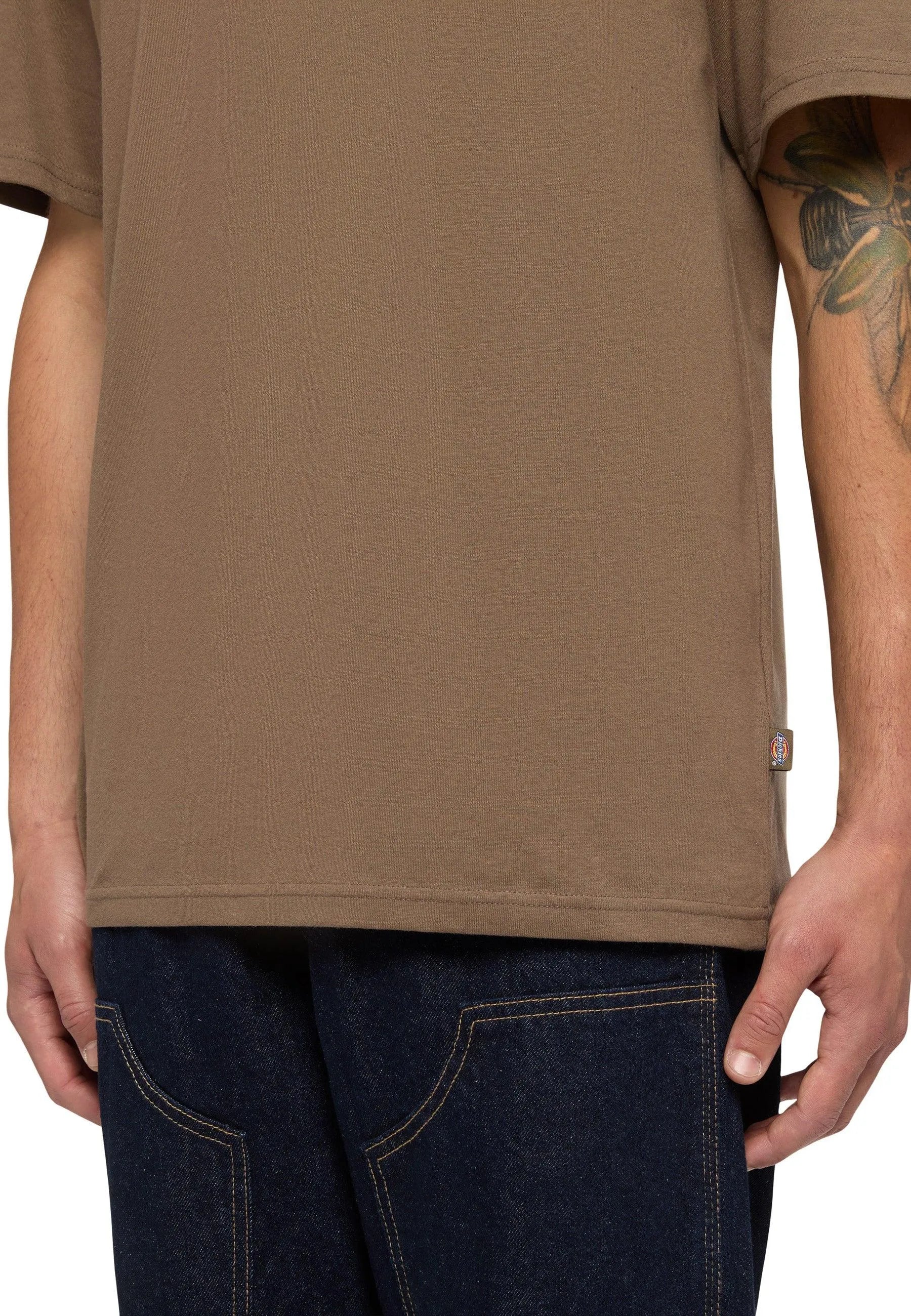 T-Shirt Dickies Summerdale Marrone, streetwear,, Dickies, 3, ,