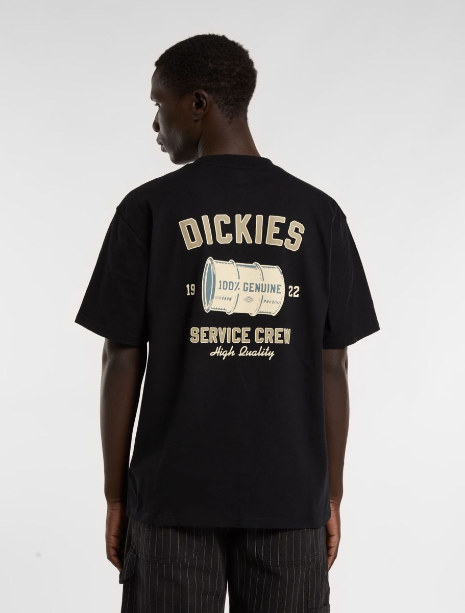 T-SHIRT DICKIES SERVICE CREW BLACK, streetwear,DK0A4Z8TBLK1, Dickies, 1, 196011927709,