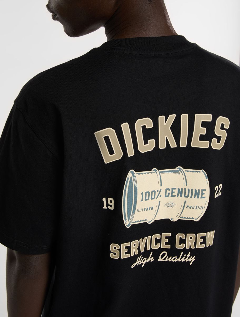 T-SHIRT DICKIES SERVICE CREW BLACK, streetwear,, Dickies, 5, ,