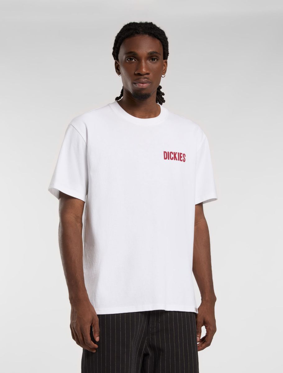 T-SHIRT DICKIES SLACKS RALLY SS WHITE, streetwear,, Dickies, 2, ,