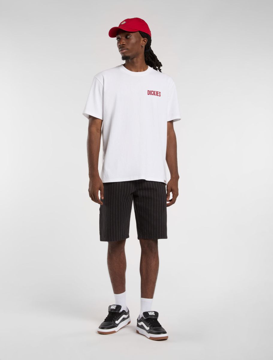 T-SHIRT DICKIES SLACKS RALLY SS WHITE, streetwear,, Dickies, 3, ,