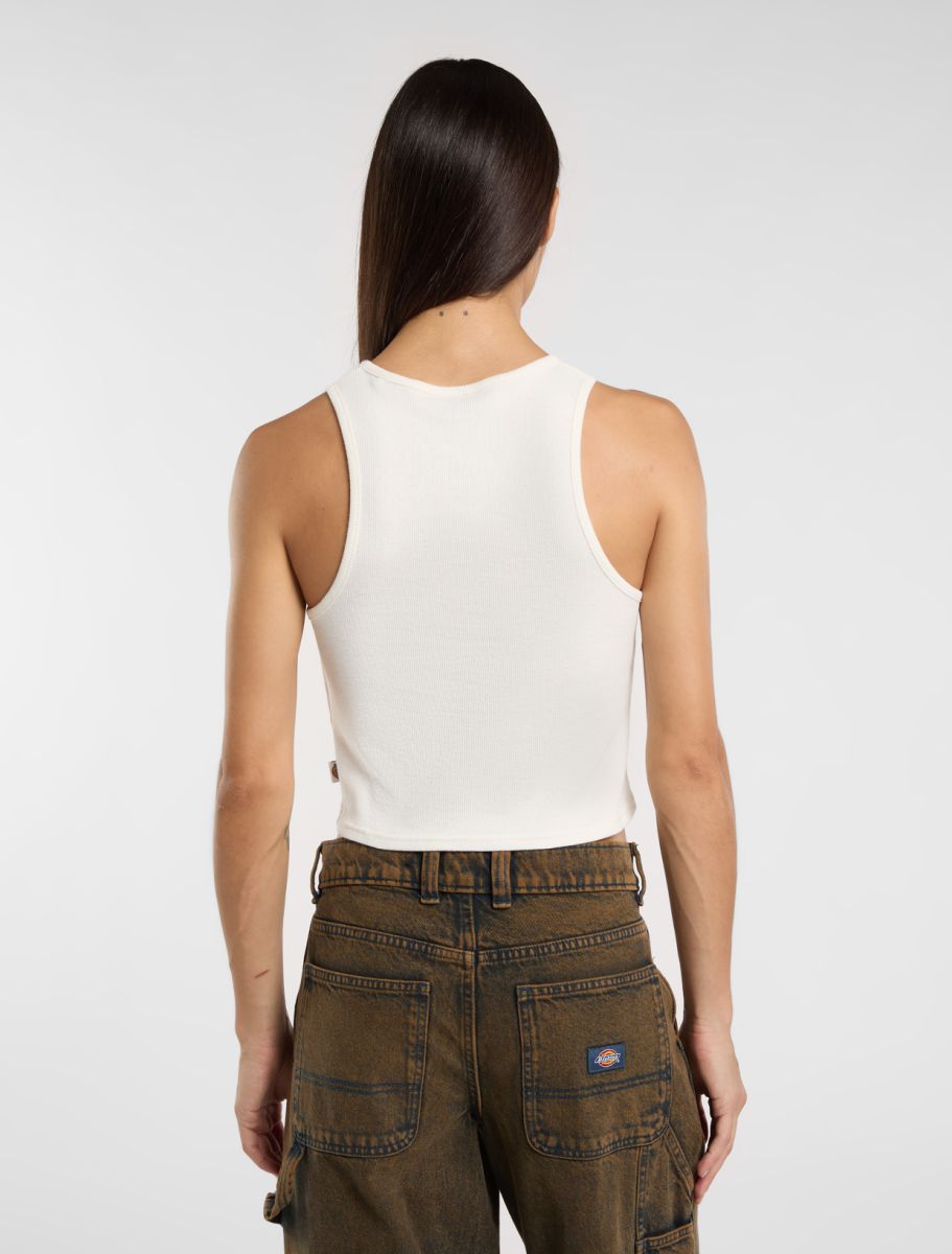 DICKIES V NECK TOP W EGRET, streetwear,, Dickies, 2, ,