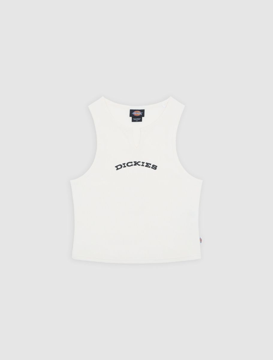 DICKIES V NECK TOP W EGRET, streetwear,, Dickies, 5, ,
