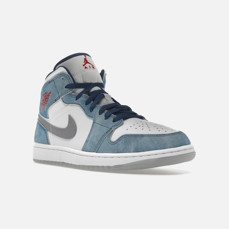 Jordan 1 mid french blue fire red
