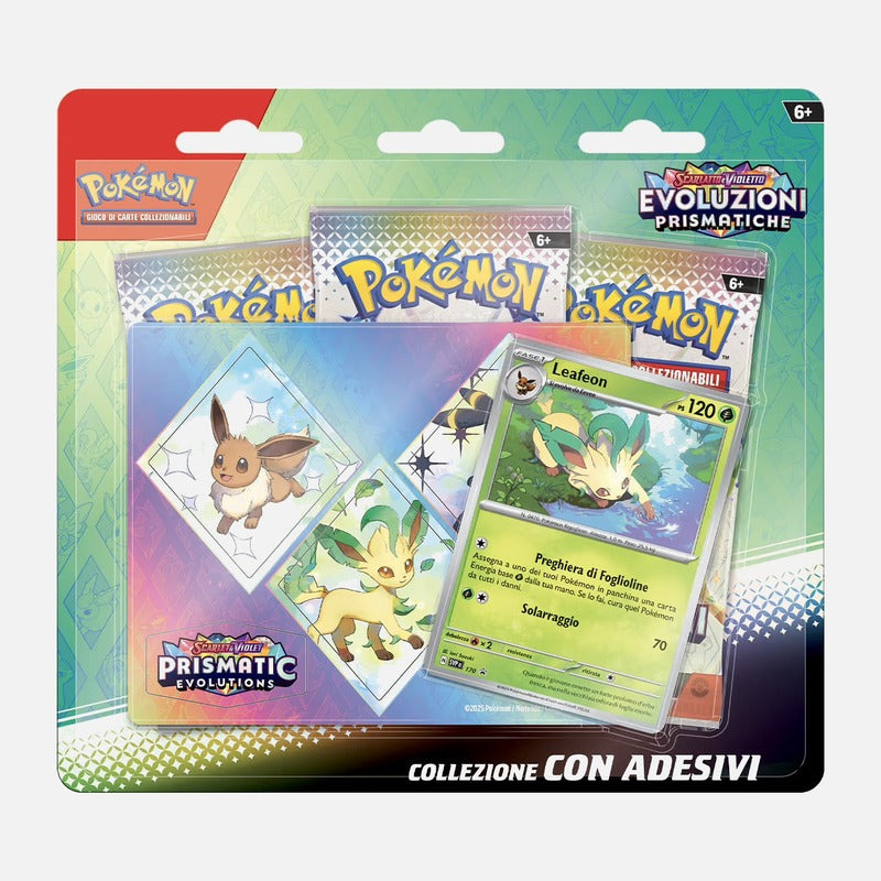 Pokémon Evoluzioni Prismatiche Collezione con Adesivo - ITA