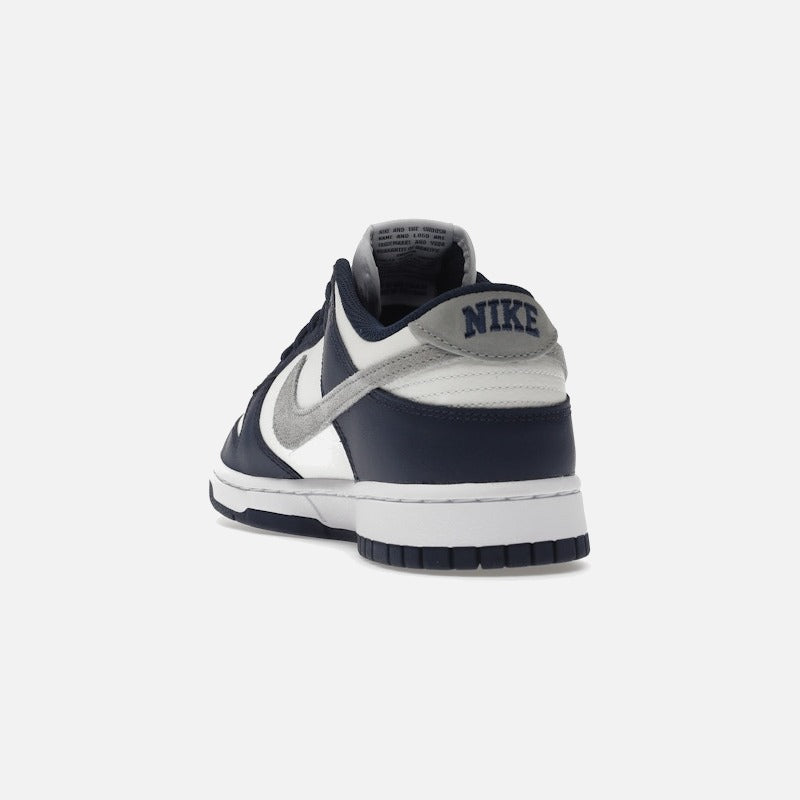 nike dunk low summit white midnight navy