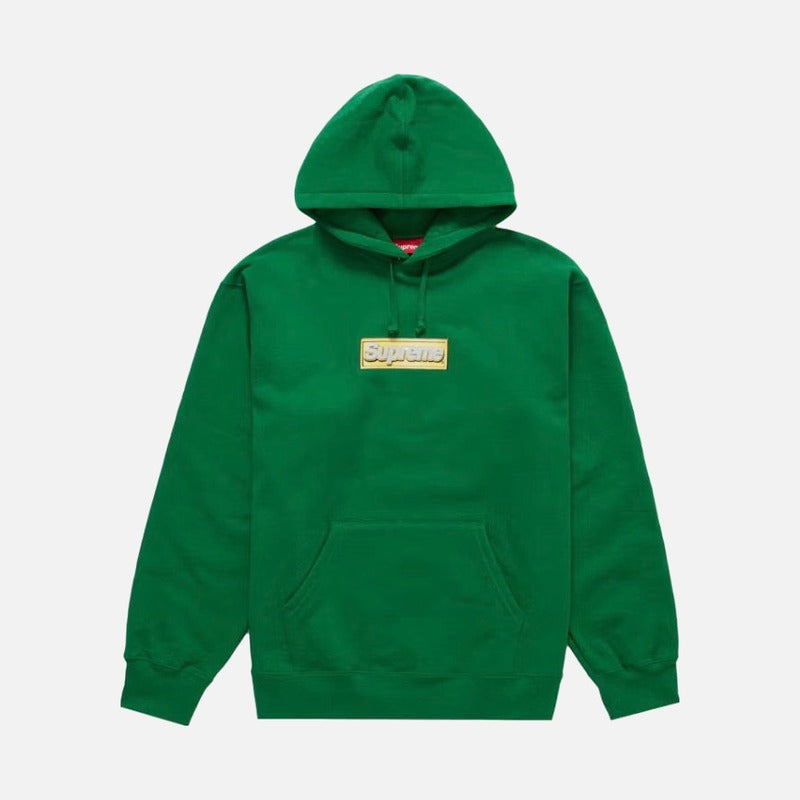 Supreme Bling Box Logo Hooded Sweatshirt Green