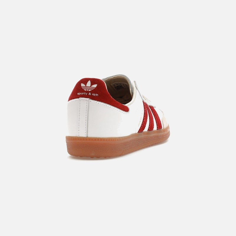 adidas samba sporty & rich white collegiate burgundy