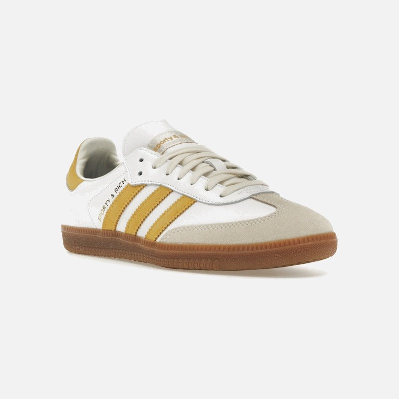 adidas samba sporty & rich white bold gold