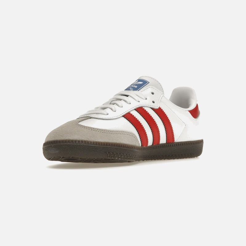 adidas samba og white better scarlet