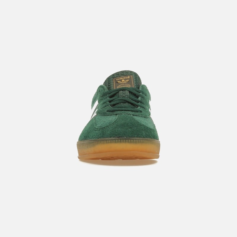 adidas gazelle indoor collegiate green lucid pink (women's)