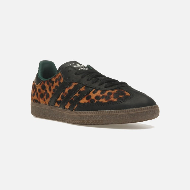 Adidas Samba Og Black Green Leopard (Women's)